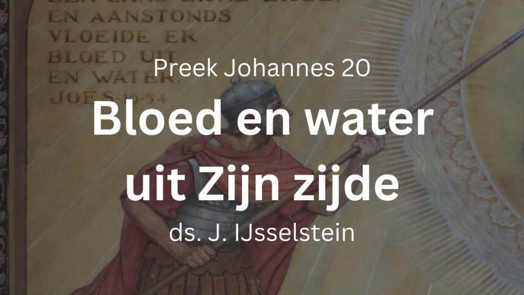 Terstond kwam er bloed en water uit – Johannes 19