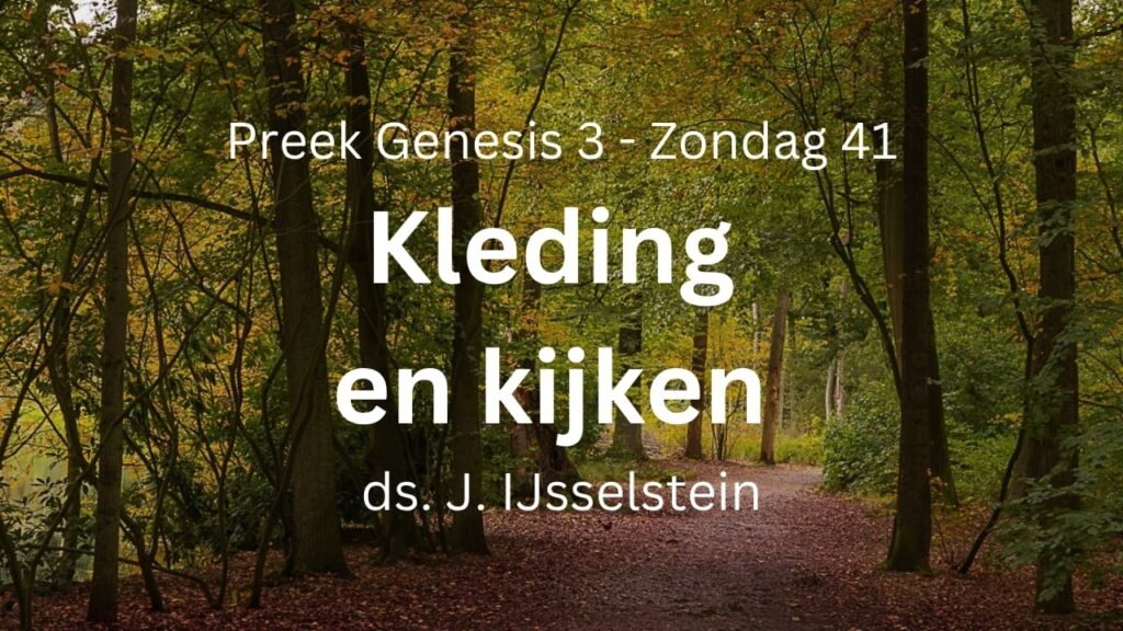 Kleding en kijken – Genesis 3 en Zondag 41 (deel 3)