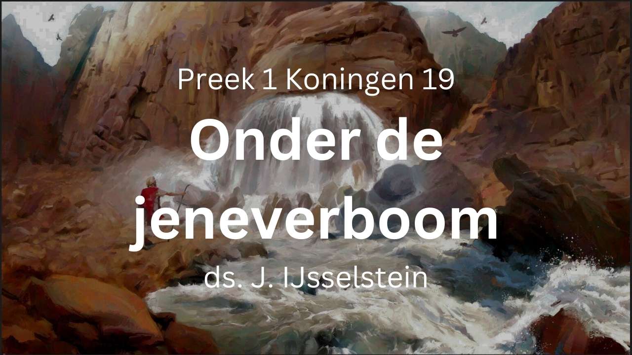Elia onder een jeneverboom
