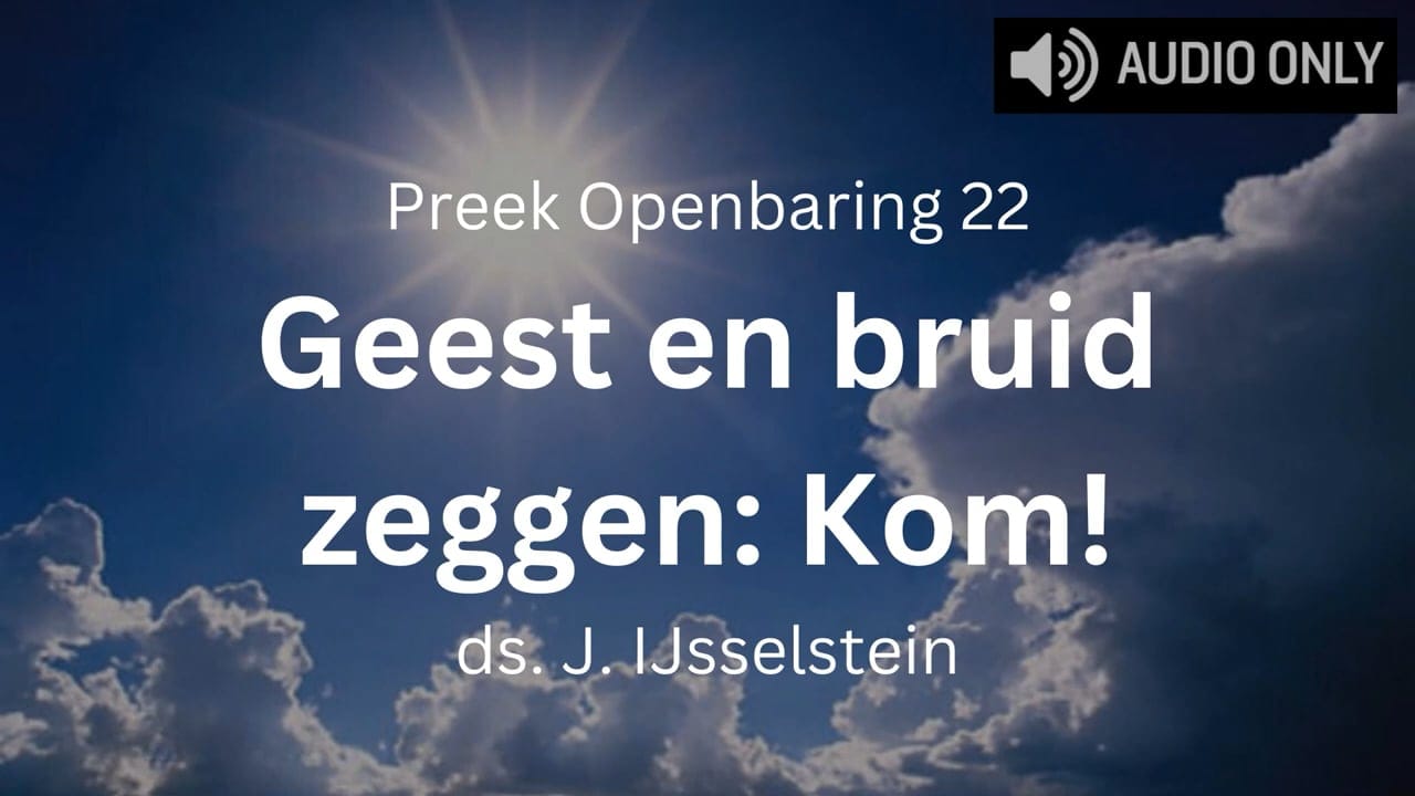 de geest en de bruid zeggen kom