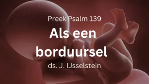 als een borduursel ongevormde klomp psalm 139
