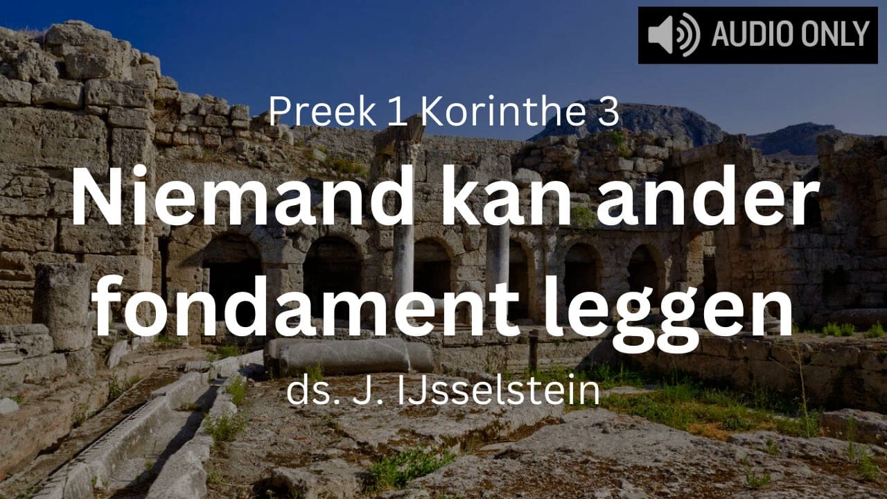 Christus fundament van de gemeente