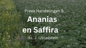 preek ananias en saffira