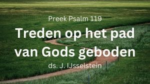 preek belijdenisdienst treden pad uw geboden