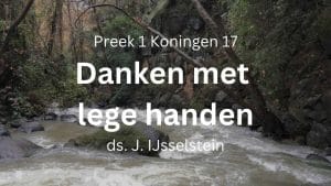 preek danken met lege handen