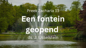 preek fontein geopend