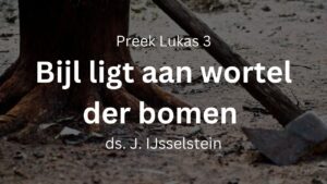 preek johannes doper bijl ligt wortel bomen addergebroed
