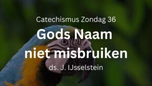 preek misbruik gods naam vloeken