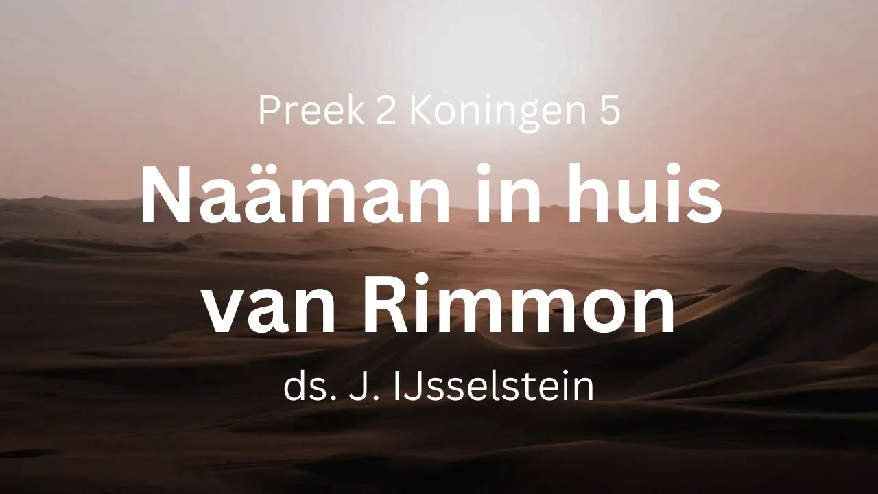 preek naaman in huis rimmon