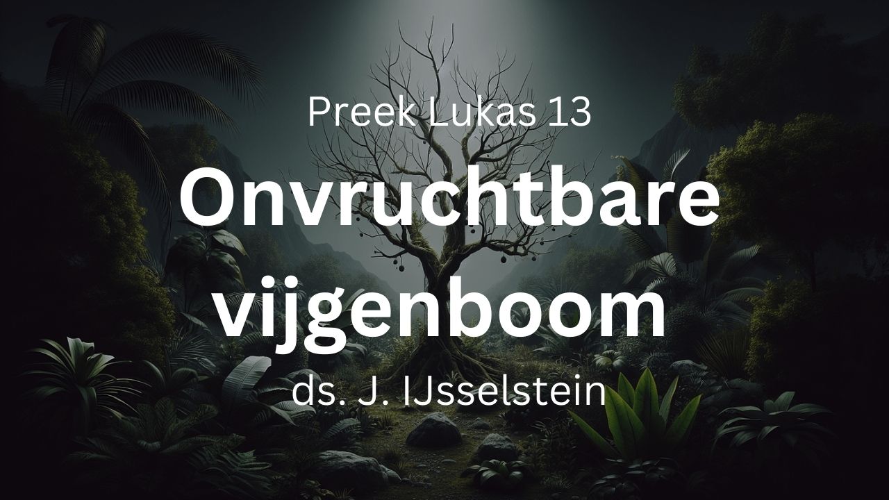 Preek Lukas 13 De onvruchtbare vijgenboom