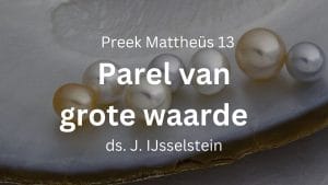 preek parel van grote waarde