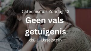 Geen vals getuigenis geven zondag 43