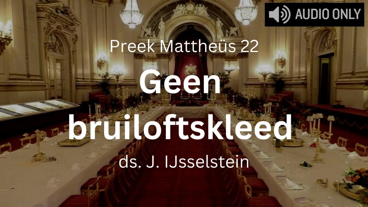 preek zonder geen bruiloftskleed